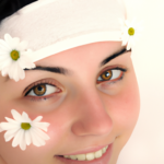 maske med LED og infrarødt lys